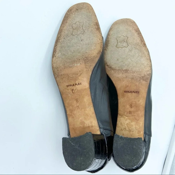 Vintage Bally Mariner Croc Embossed Heel - Picture 12 of 15